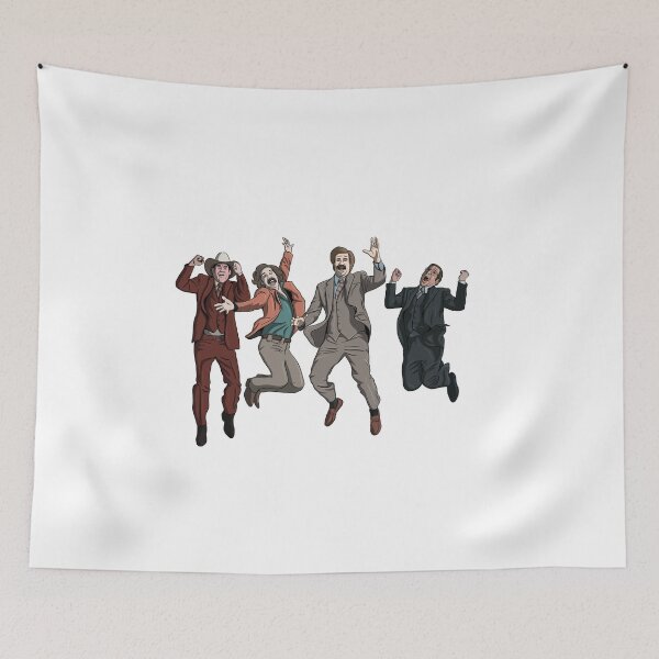 Item preview, Ron Burgundy Anchorman Crew Jumping designed and sold by Triggered76.