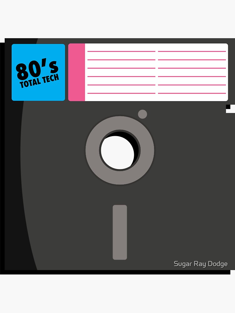 "80s Floppy Disk" Sticker by utahgraphics Redbubble