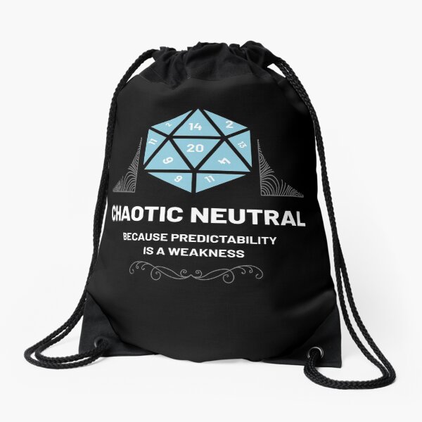 Chaotic Neutral Drawstring Bag