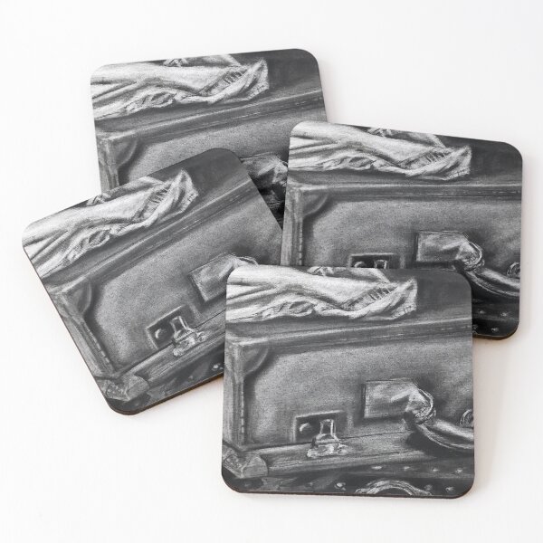 Item preview, Charcoal drawing of suitcase designed and sold by rebeccartt.
