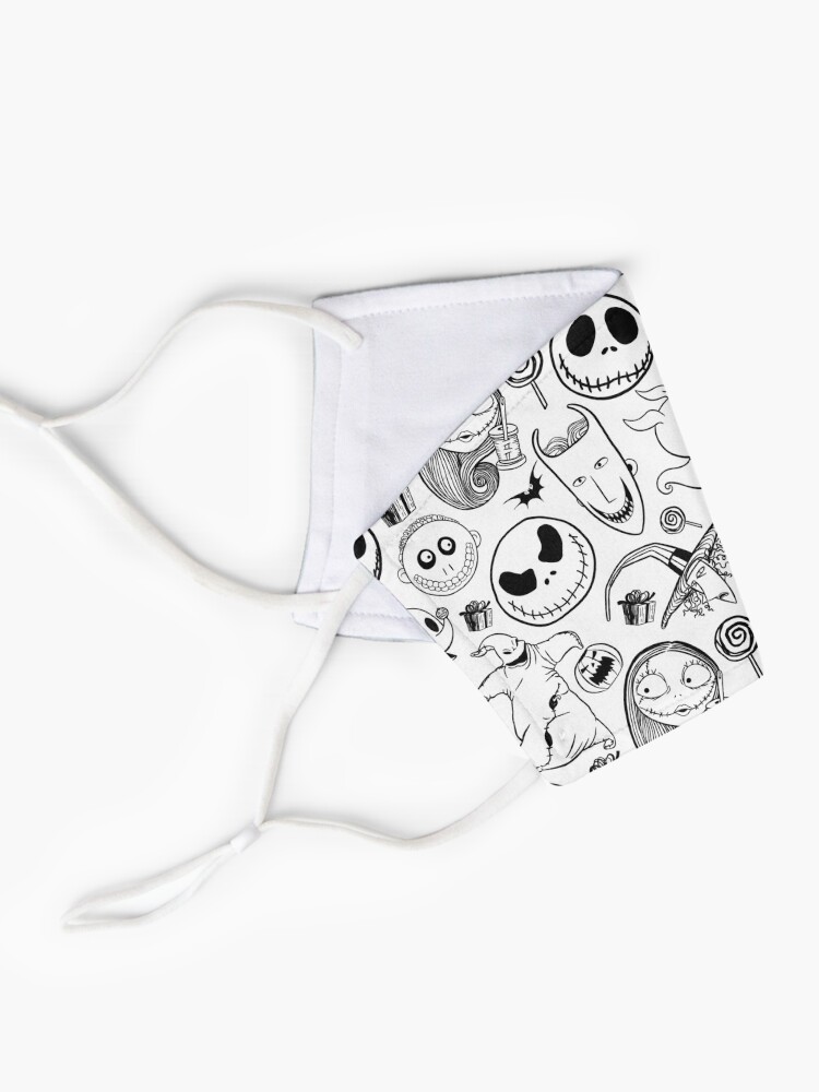 Alternate view of Nightmare before Christmas Pattern Mask