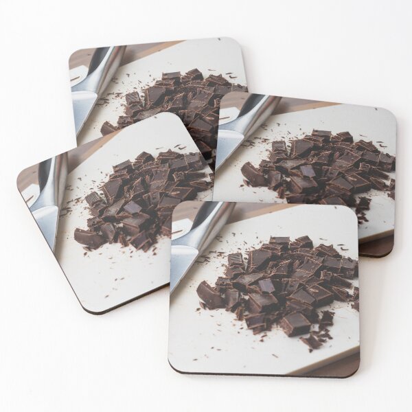 Item preview, Cubed chocolate with a knife designed and sold by Karrakunga.