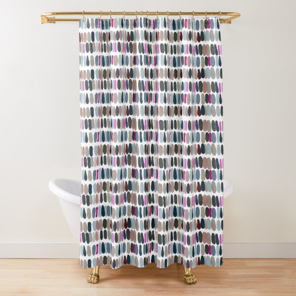 Coloured spots Shower Curtain