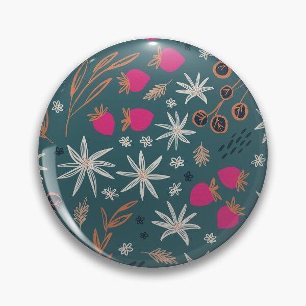 Item preview, Midsummer Day, Teal & Pink Pattern designed and sold by Lindsay Hook.