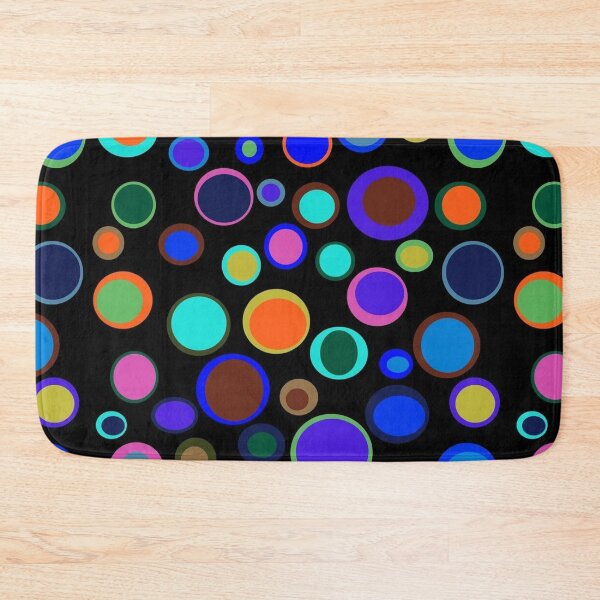 Item preview, Sporadic Outlined Rainbow Polka Dots Dark   designed and sold by lornakay.