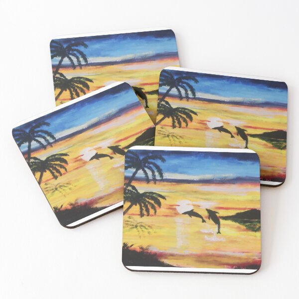 Item preview, Dancing Dolphins designed and sold by AbhisArtWorld.
