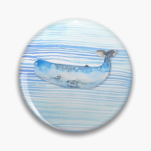 Item preview, watercolour whale designed and sold by alphabetsoup.