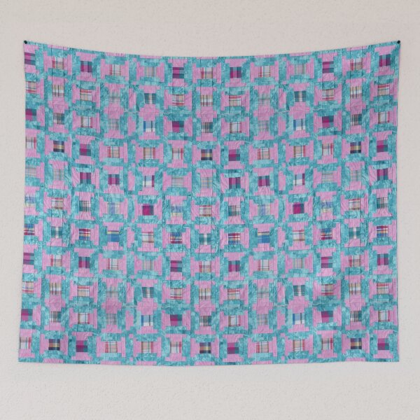 Item preview, Spools Log Cabin Quilt designed and sold by Jean Gregory Evans.