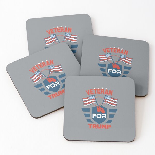 Item preview, Veteran For Trump Flag Color Name Tag Graphic Design - Happy July 4th - Best Father Gift Idea - Independence Day  designed and sold by family1ststore.