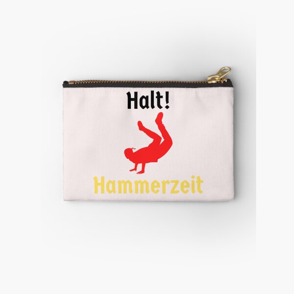 Item preview, Stop Hammer Time Deutsch Halt Hammerzeit German Flag Colours designed and sold by Time4German.