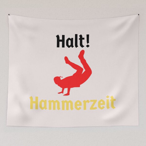 Item preview, Stop Hammer Time Deutsch Halt Hammerzeit German Flag Colours designed and sold by Time4German.
