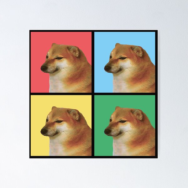 Engraçado Capivara Doge E Elon Meme Mania Posters Canvas