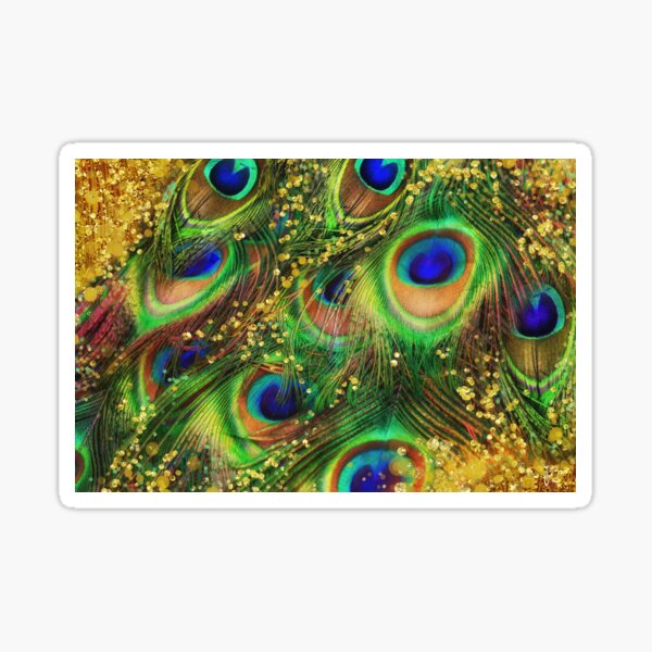 Item preview, Fantasy Peacock Feathers laden with gold designed and sold by Glimmersmith.