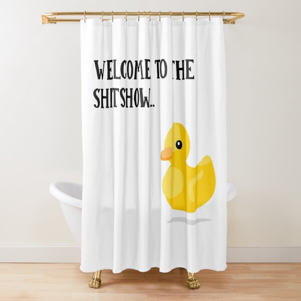 rubber duck shower curtain