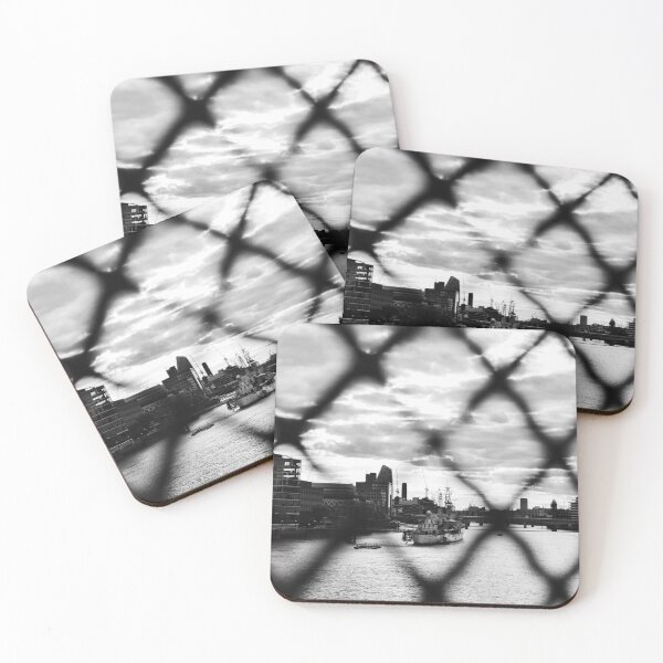Item preview, London HMS Belfast Black and White Print designed and sold by Alexandru Panac.