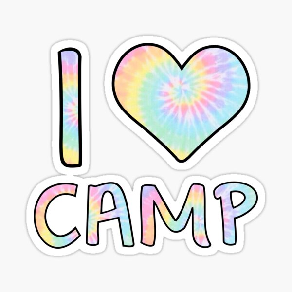 Item preview, i heart camp sticker designed and sold by stuckbyzoe !.