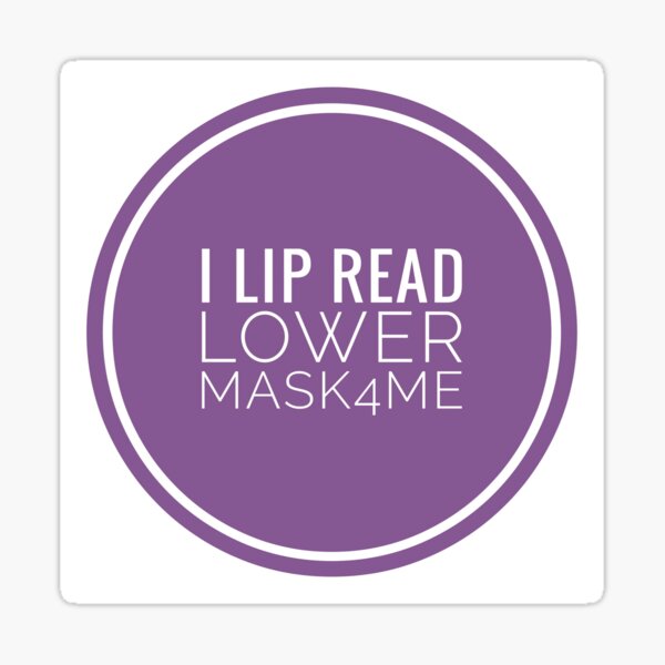 Item preview,  Deaf Awareness in Coronavirus Pandemic  Lipreading Masks designed and sold by Jenny Meehan Home Decor/Surface Patterns for Interior Design.