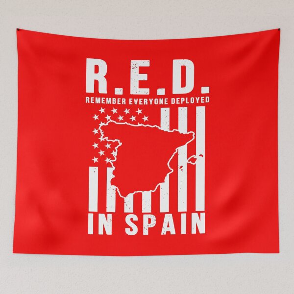 Item preview, RED Friday Remember Everyone Deployed in Spain designed and sold by Gold Wings Tees.