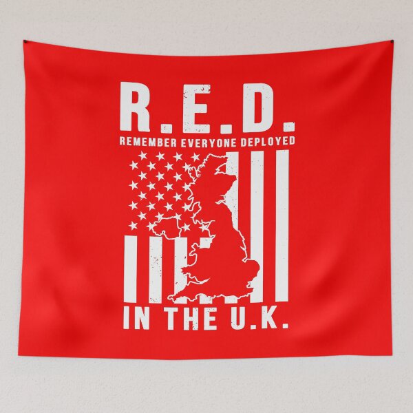 Item preview, RED Frday Remember Everyone Deployed in the United Kingdom designed and sold by Gold Wings Tees.