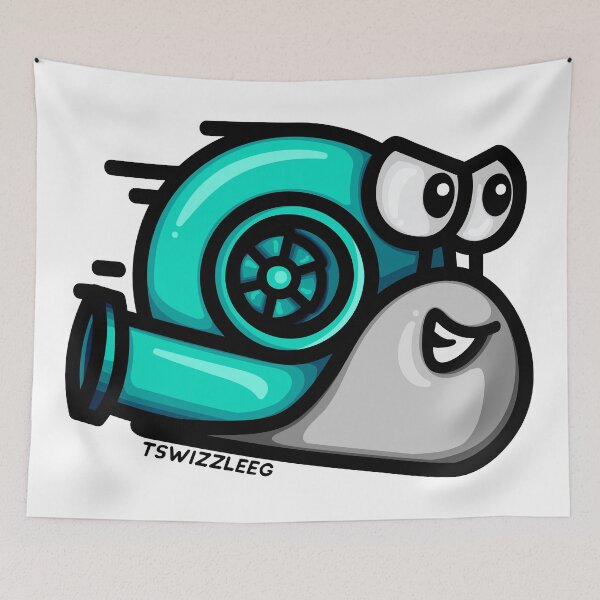 Item preview, Turbo Snail - Gray/Teal designed and sold by TswizzleEG.