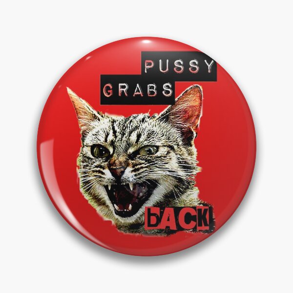 Item preview, Pussy Grabs Back (RED background) designed and sold by Thelittlelord.