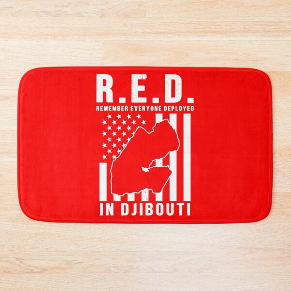 Item preview, RED Friday Remember Everyone Deployed in Djibouti designed and sold by Gold Wings Tees.