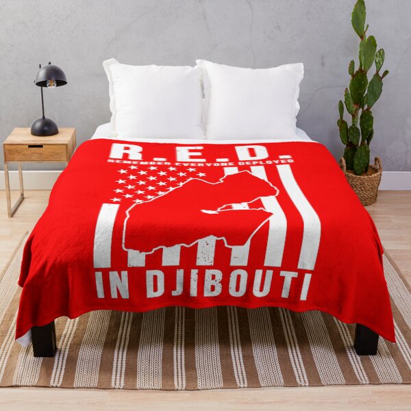 Item preview, RED Friday Remember Everyone Deployed in Djibouti designed and sold by Gold Wings Tees.