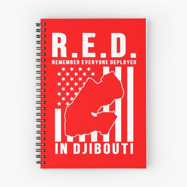 Item preview, RED Friday Remember Everyone Deployed in Djibouti designed and sold by Gold Wings Tees.