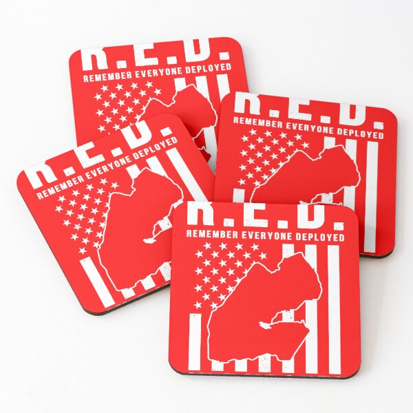 Item preview, RED Friday Remember Everyone Deployed in Djibouti designed and sold by Gold Wings Tees.