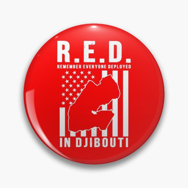 Item preview, RED Friday Remember Everyone Deployed in Djibouti designed and sold by Gold Wings Tees.