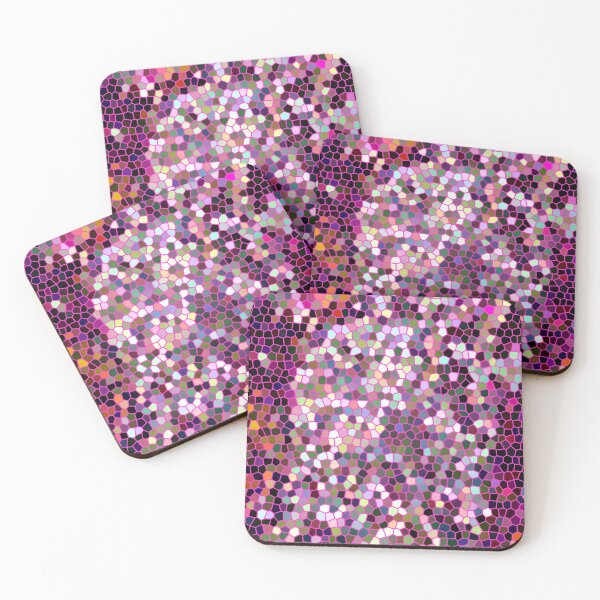 Item preview, Pink mosaic in disco design designed and sold by Moonyflower.
