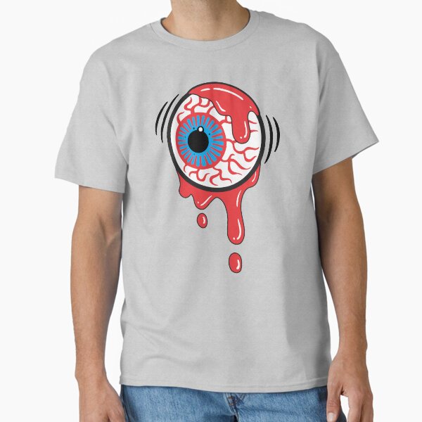Vista previa del artículo con la obra «Globo ocular ensangrentado», diseñado y vendido por ItsMeRuva.