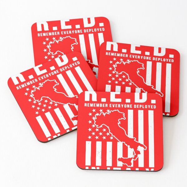Item preview, RED Friday Remember Everyone Deployed in Italy designed and sold by Gold Wings Tees.