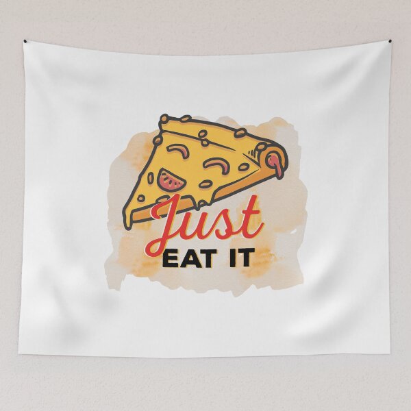 Item preview, just eat it pizza design designed and sold by Tijn-W-B.