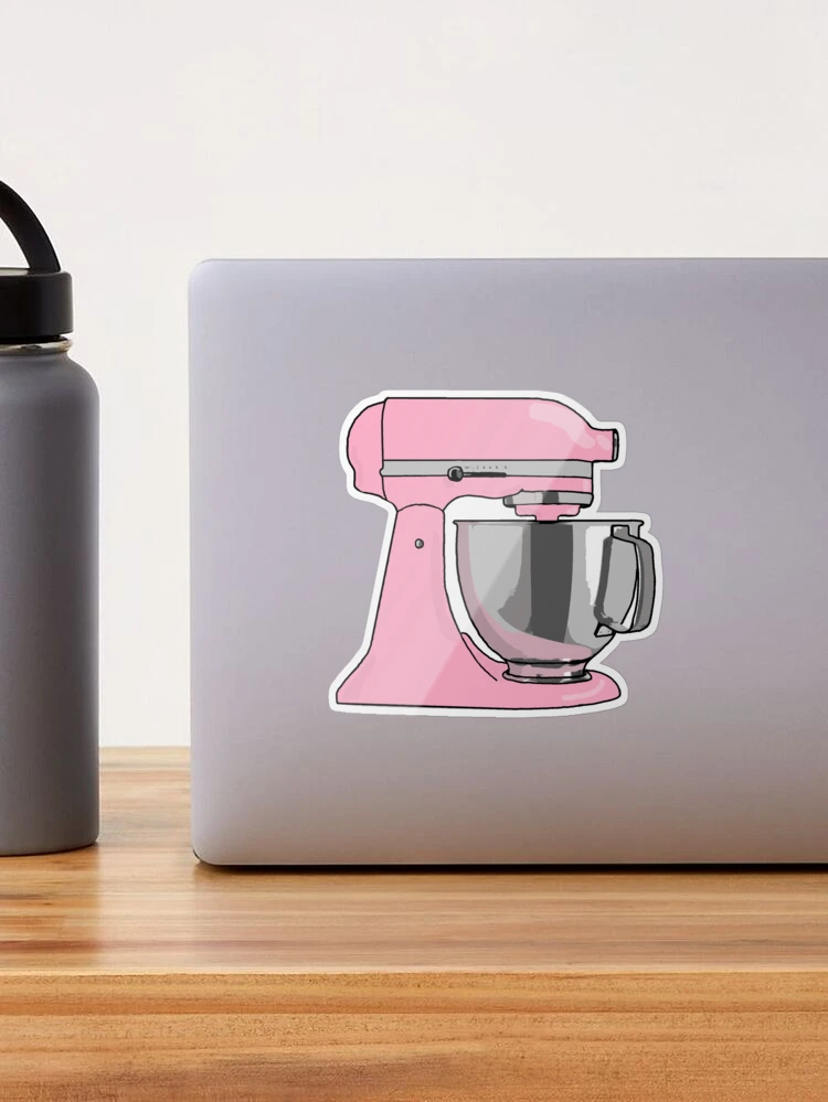 Sticker K4 Pink Kitchen Mixer with Flowers – MY VINYL CUT