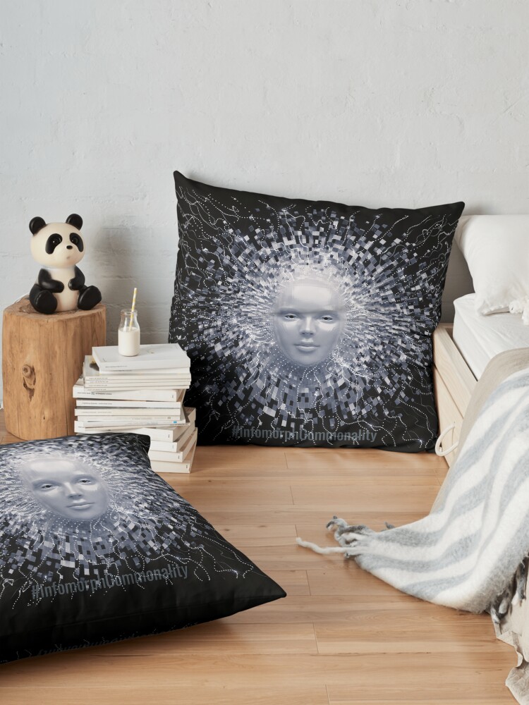 Alternate view of #InfomorphCommonality Floor Pillow