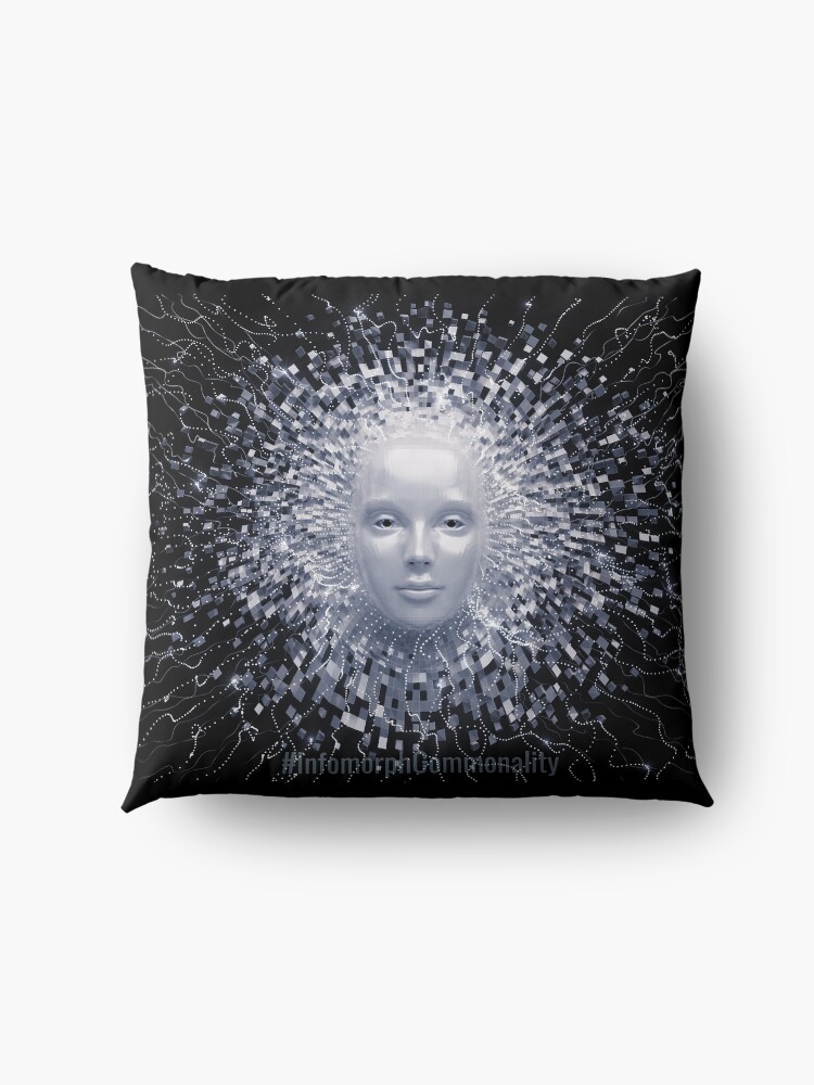 Alternate view of #InfomorphCommonality Floor Pillow