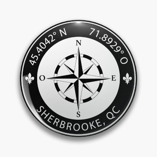 Item preview, Sherbrooke, Quebec Geographical Coordinates designed and sold by TeeOhGraphics.
