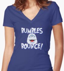 Bumbles Bounce! Women's Fitted V-Neck T-Shirt