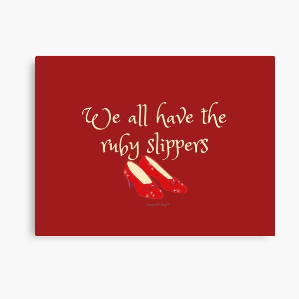State Of Slay™ - Ruby Slippers Red Canvas Print