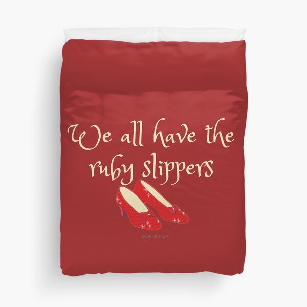State Of Slay™ - Ruby Slippers Red Duvet Cover
