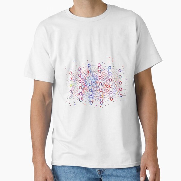 Item preview, Deep neural network, neural network, watercolor deep neural network designed and sold by Rosaliartbook.