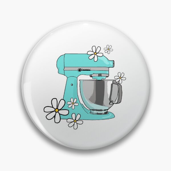 Item preview, Kitchen mixer with flowers designed and sold by MarthaLouise.