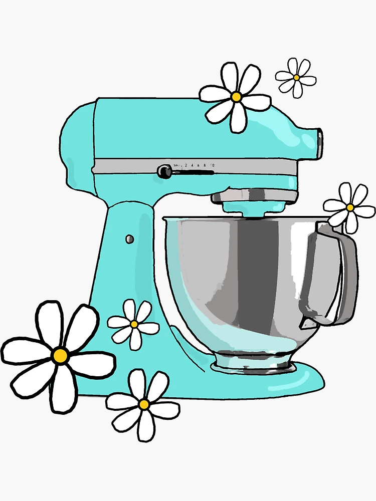 Floral Kitchenaid Mixer Decal Sticker Kitchen Mixer Mixer Tattoo Mixer  Upgrade 