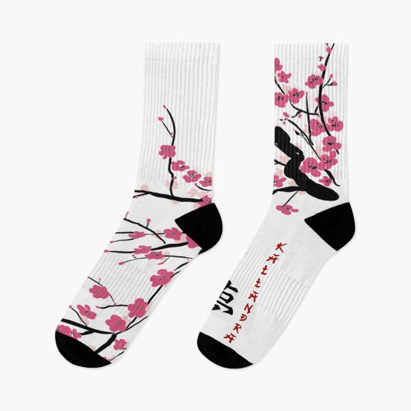 Item preview, Chinese art print - branch with pink plum blossoms with calligraphy - luck designed and sold by Kallandra.