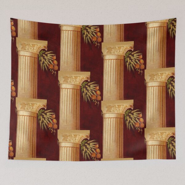 Item preview, Roman column fresco with wheat and fruit designed and sold by WillowNox7.