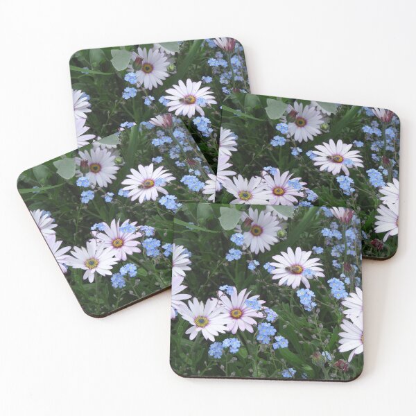 Item preview, Pink daisies and a bee designed and sold by cuisinecat2.