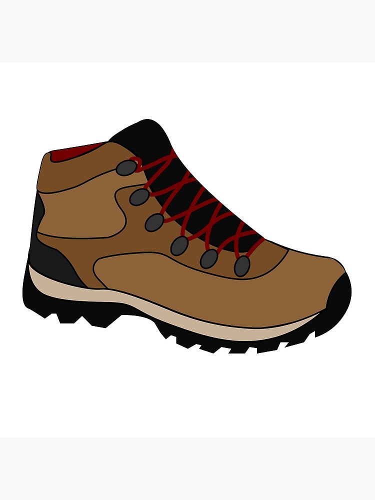 flat red hiking boot laces