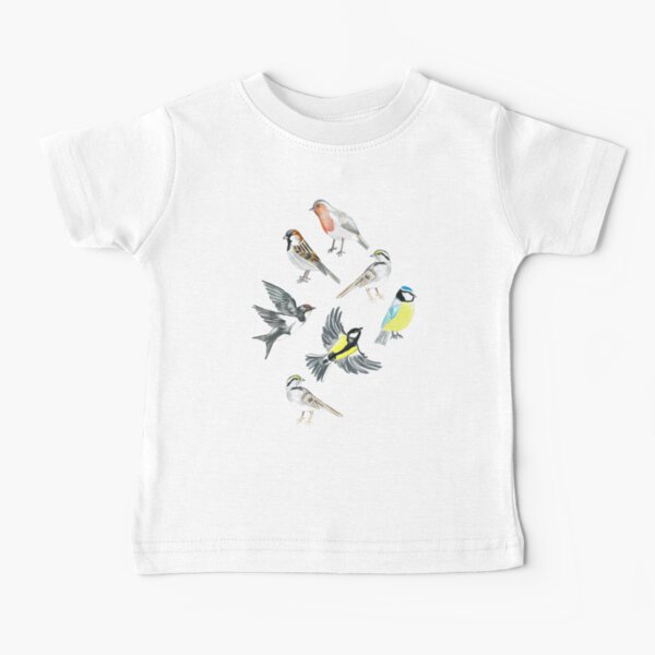 Illustrated Birds Baby T-Shirt