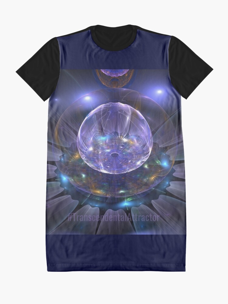 Alternate view of #TranscendentalAttractor Graphic T-Shirt Dress